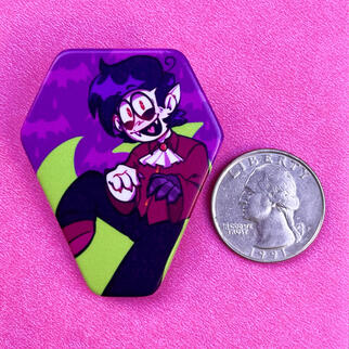 Streber Coffin Pin